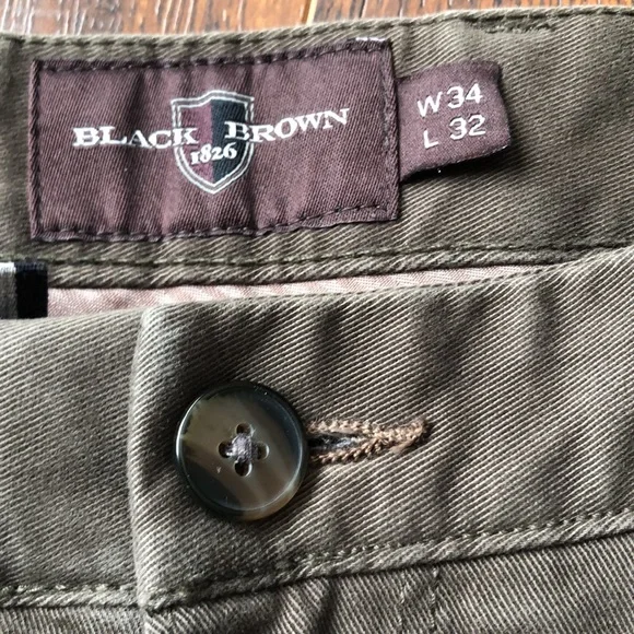 Black Brown 1826 Men’s Casual Dress Pants - Picture 2 of 4